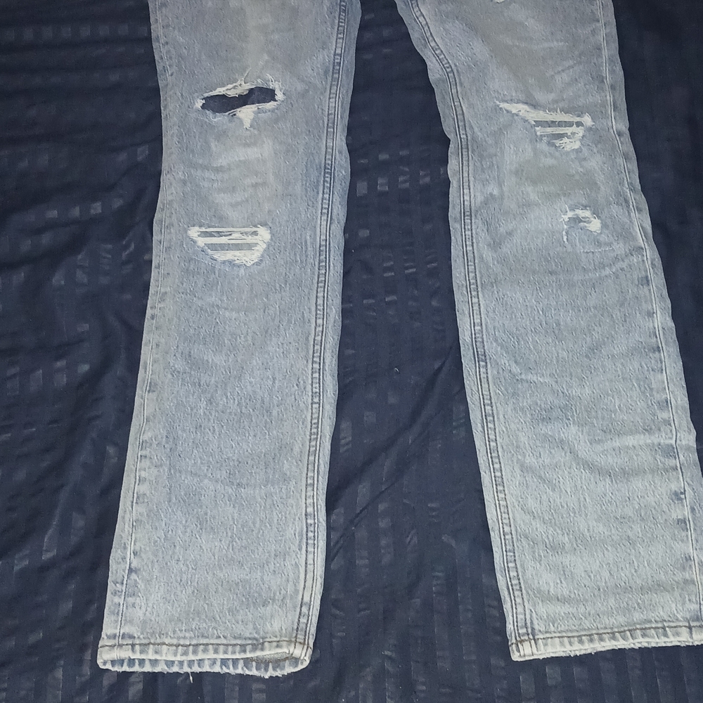 Ksubi Men's Ripped Light Blue Skinny Jeans